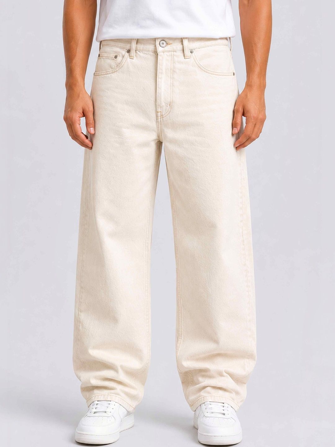 Mast & Harbour Men Comfort Relaxed Fit Mid-Rise Jeans