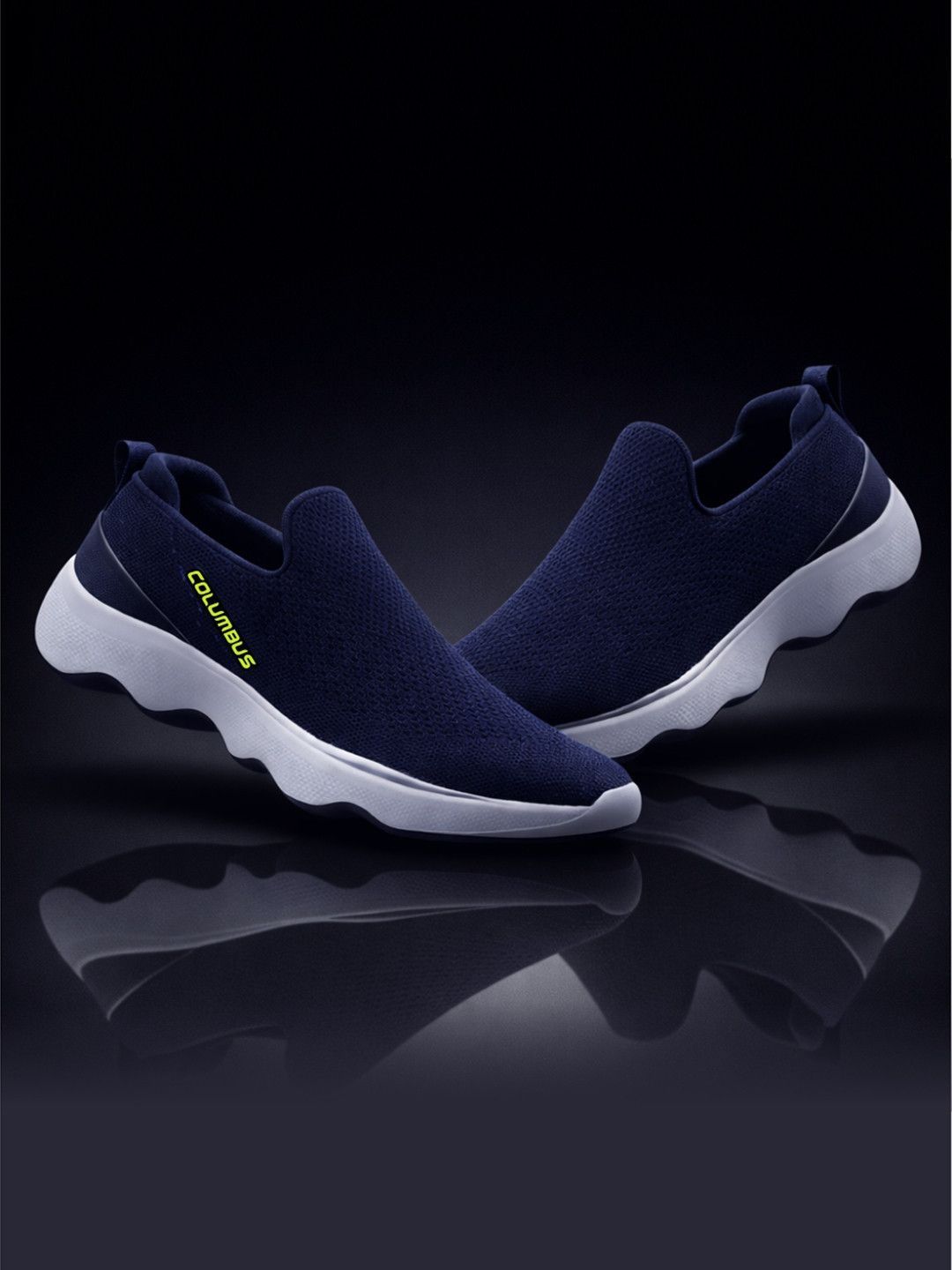 Columbus Men Mesh Memory Foam Walking Non-Marking Shoes