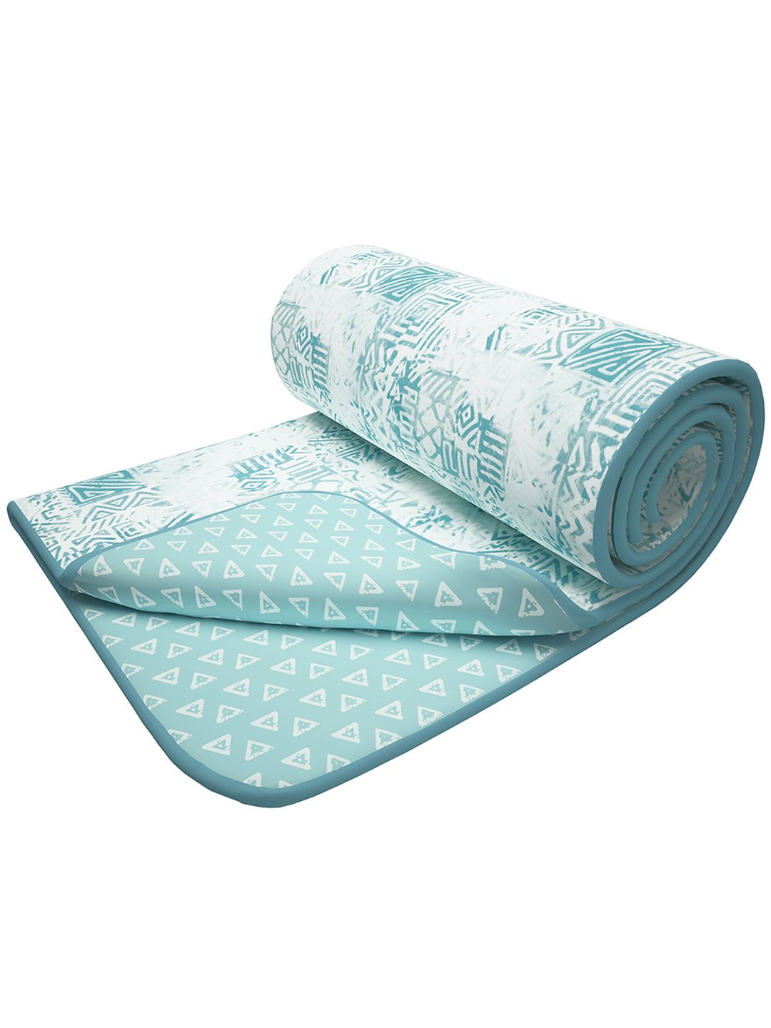 AC Room 150 GSM Double Bed Dohar Story@home Blue & White Printed AC Room 150 GSM Reversible Cotton Double Bed Dohar