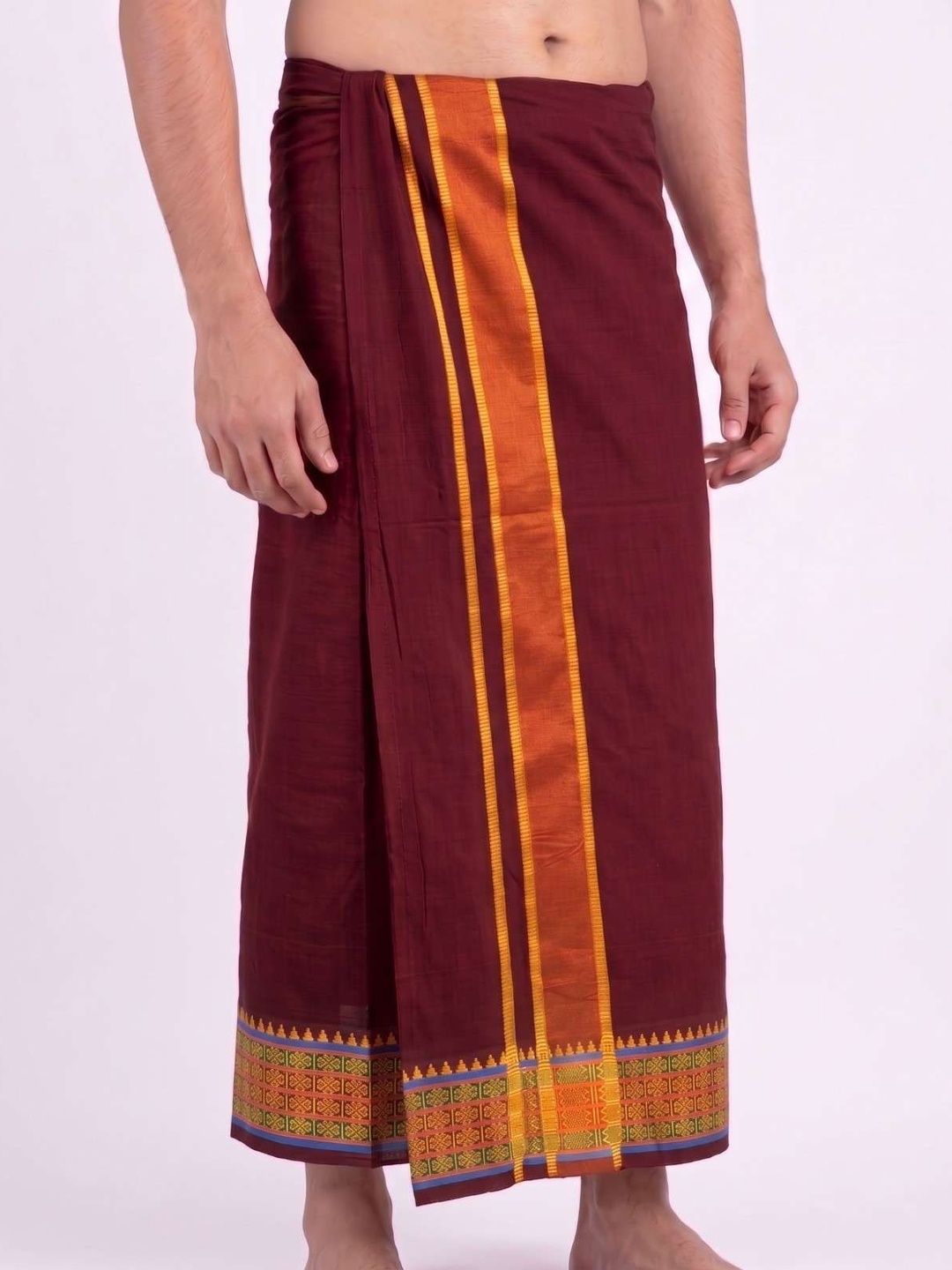 Hornbill Enterprises Men Cotton Blend Dhoti Dhotis