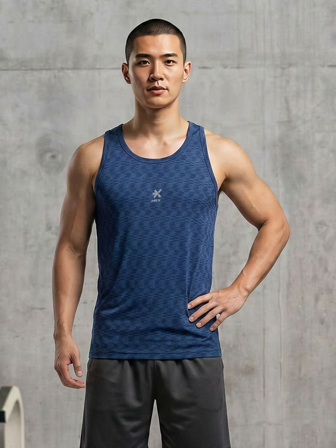 HRX by Hrithik Roshan Sleeveless Rapid-Dry Training T-shirt