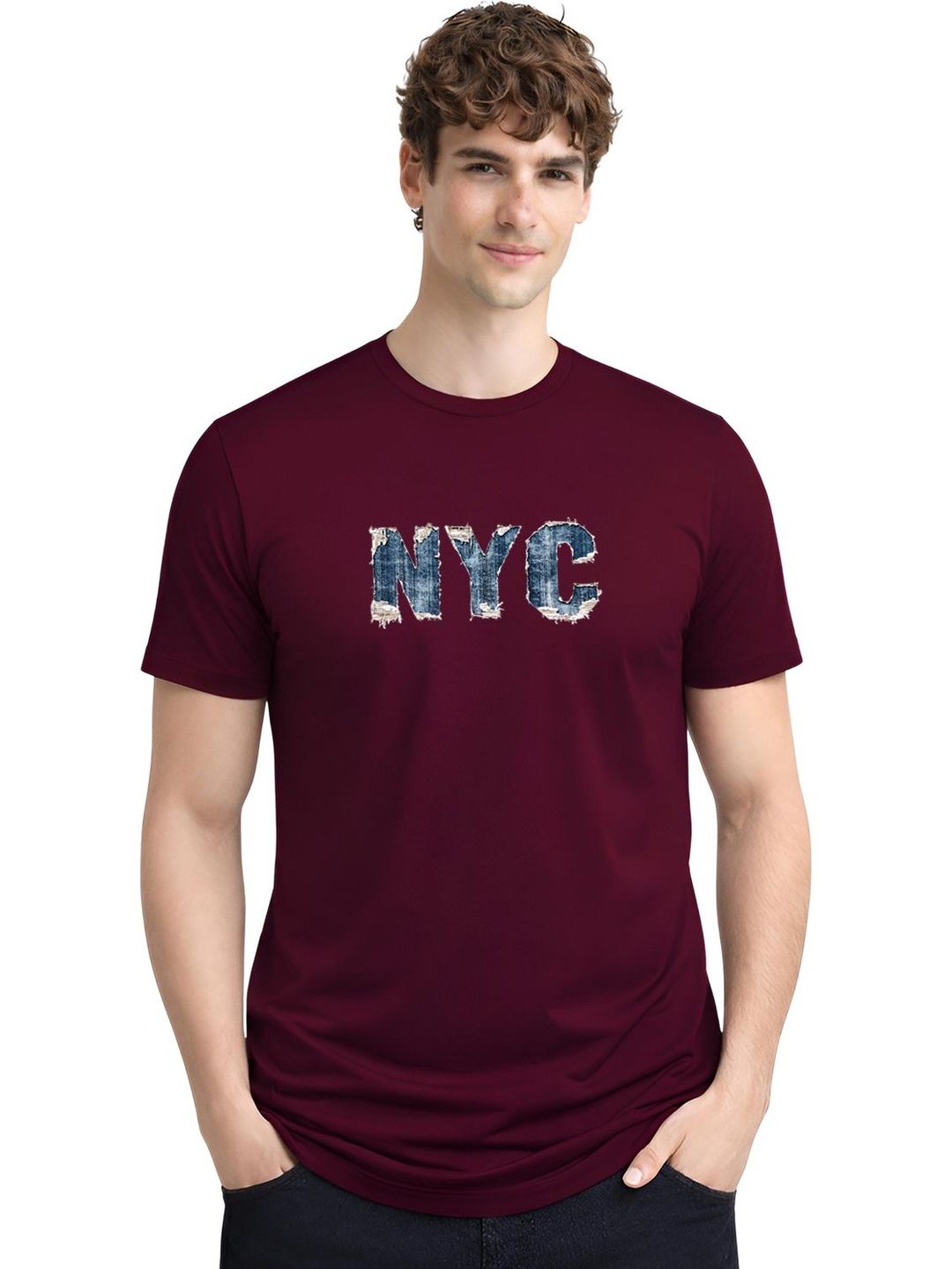 ADRO Men Typography Printed T-shirt