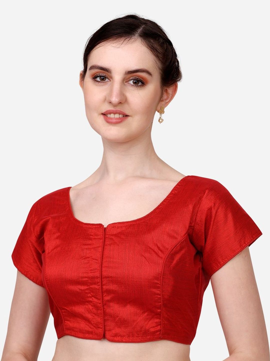 Moda Rapido Moda Rapido Silk Solid Saree Blouse