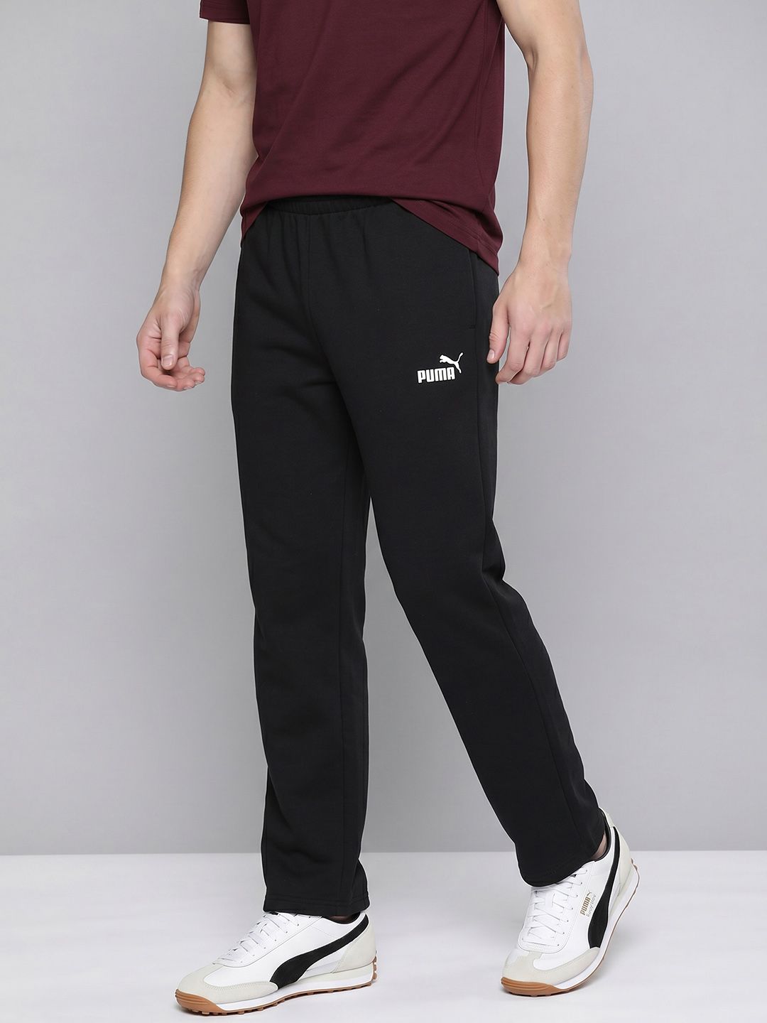 Puma Puma Essentials Men Relaxed Fit Pure Cotton Track Pants