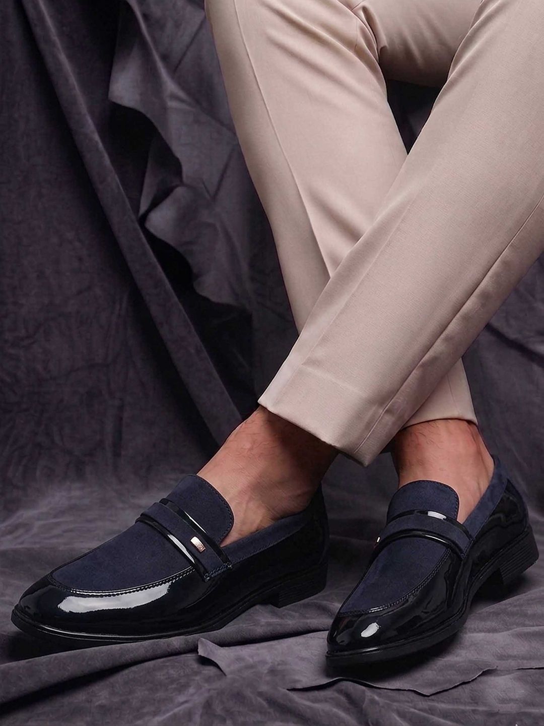 HERE&NOW Men Leather Lace-Ups Formal Loafers