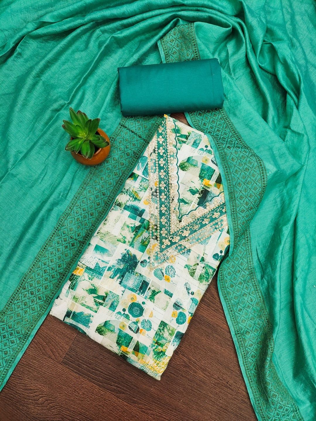 Rangtulika Ethnics Printed Unstitched Dress Material