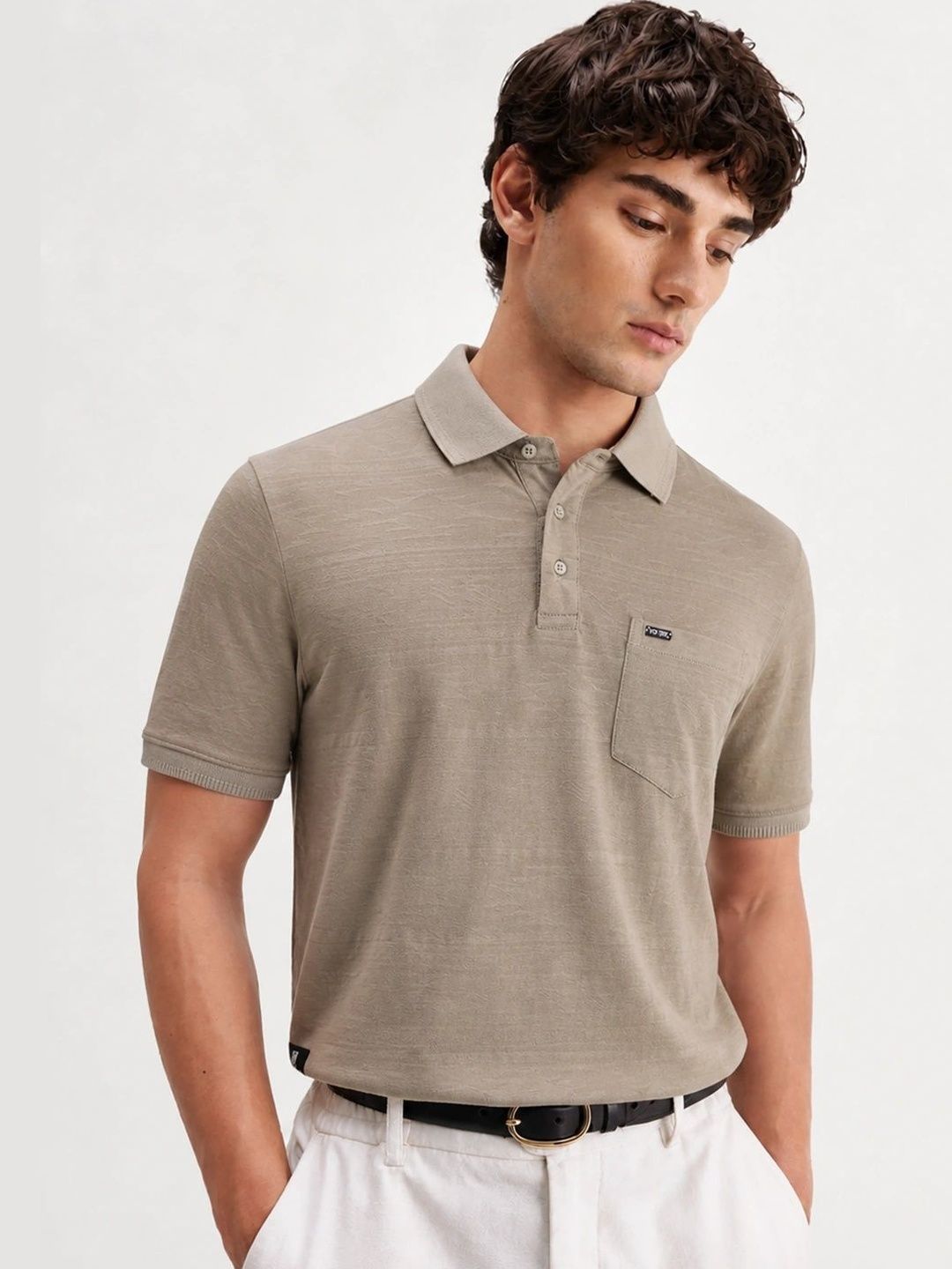 Klub Fox Polo Collar Short Sleeves Cotton T-shirt