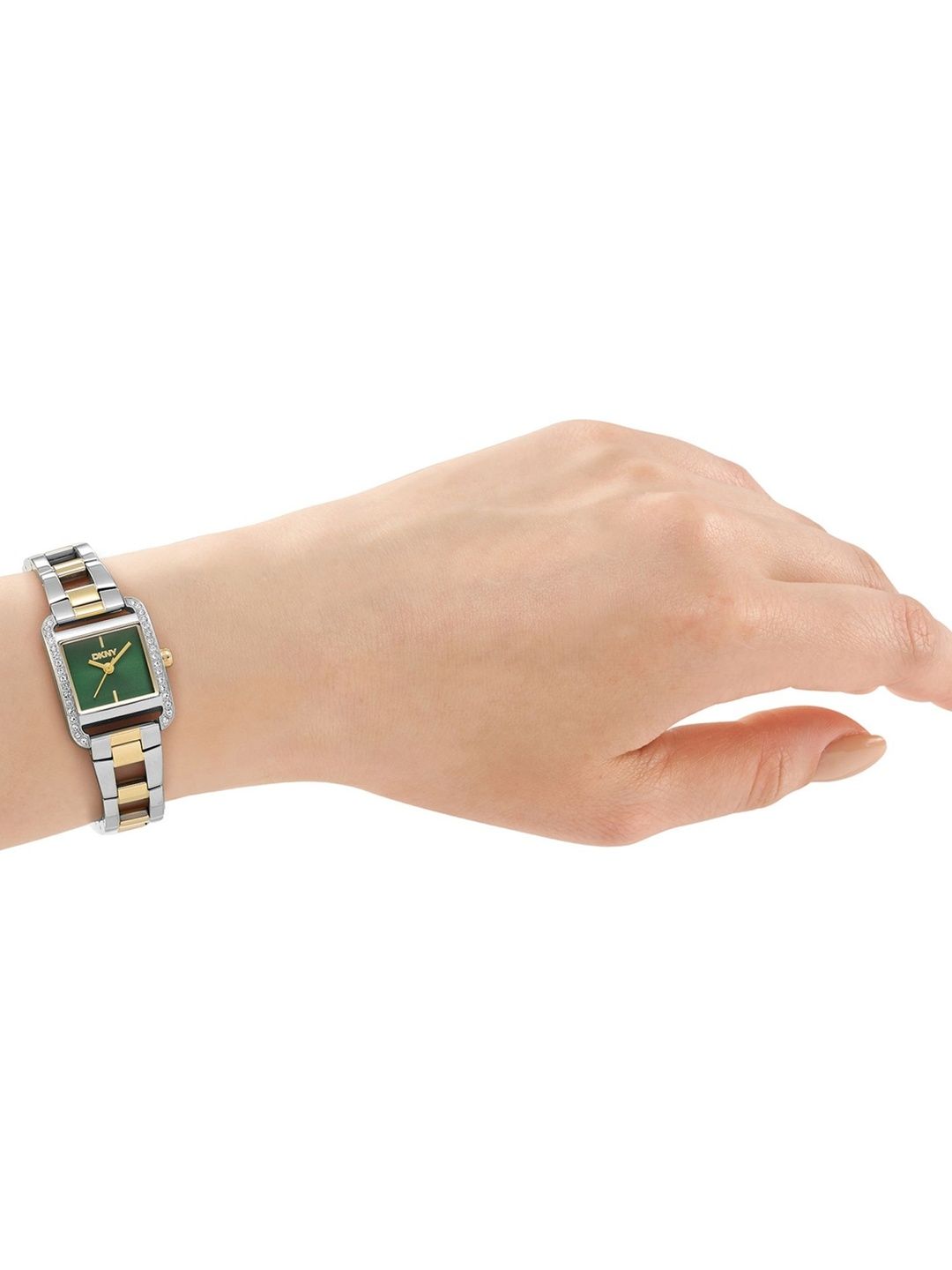 Quartz Green Crystal Square Watch DKNY Quartz Green Crystal Square Dial Women's Watch Dk1l143m0065