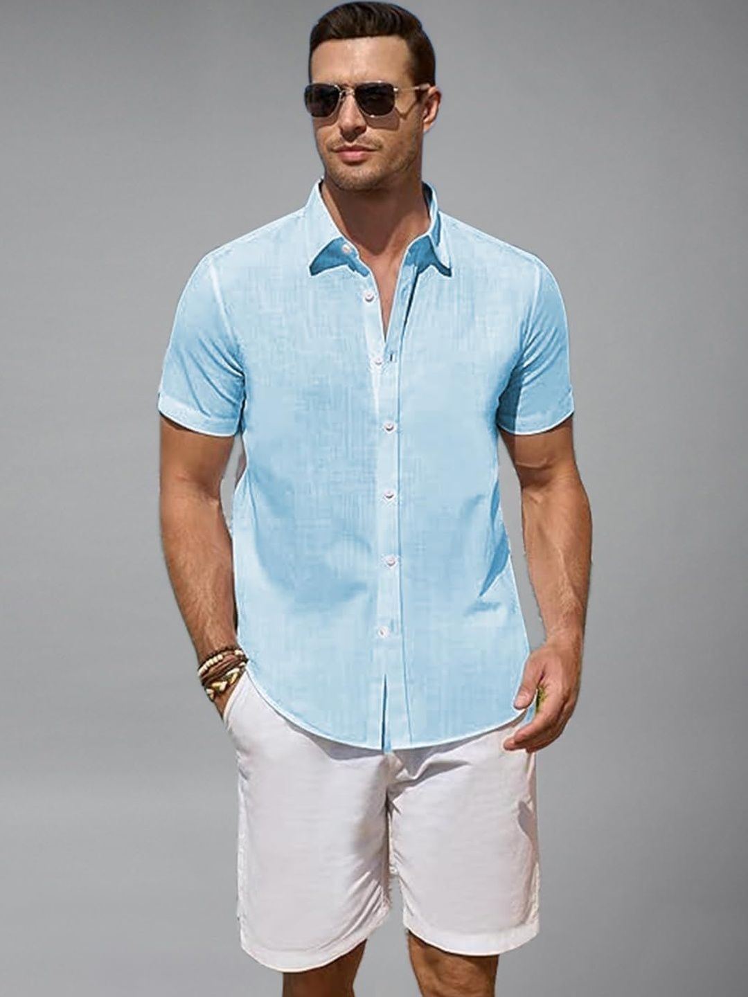 BULL FIRE Men Smart Slim Fit Casual Shirt