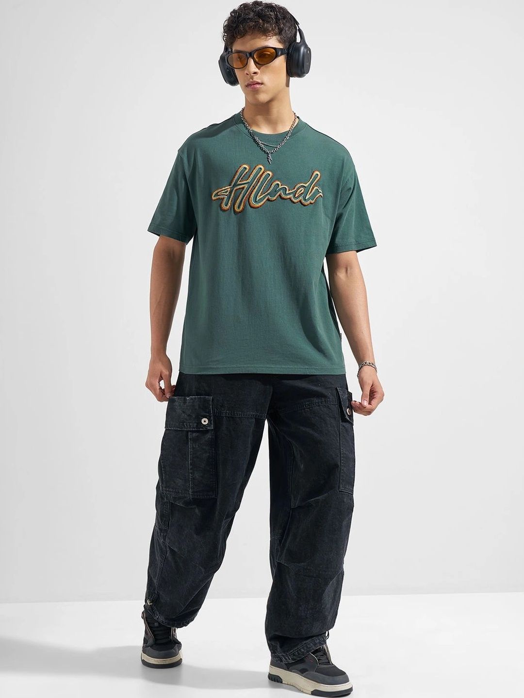 HIGHLANDER Men Drop-Shoulder Sleeves T-shirt