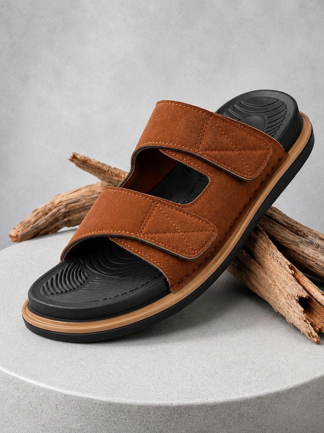 SERVER Men Suede Comfort Sandals