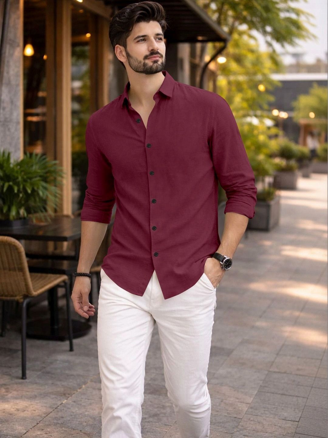 Lolark Men Casual Shirt