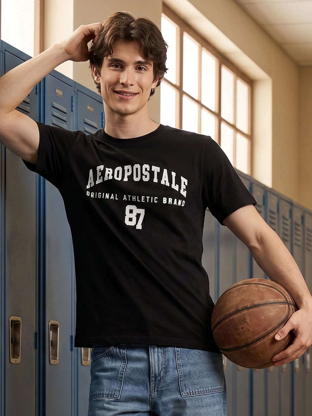 Aeropostale Brand Logo Pure Cotton T-shirt