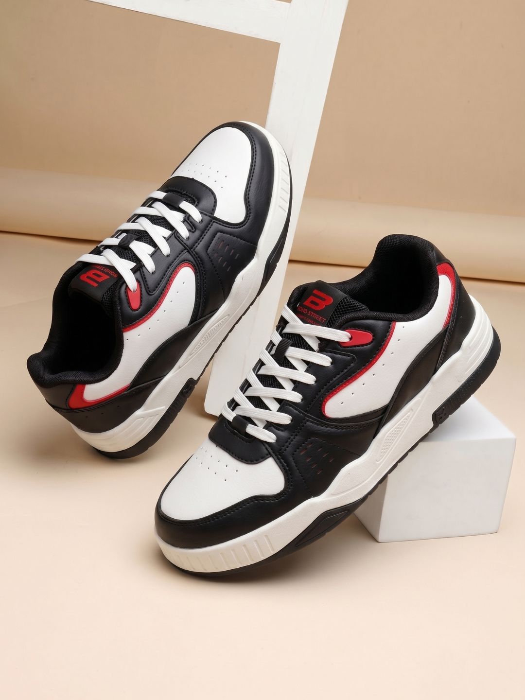 Bond Street By Red Tape Men Colourblocked PU Sneakers