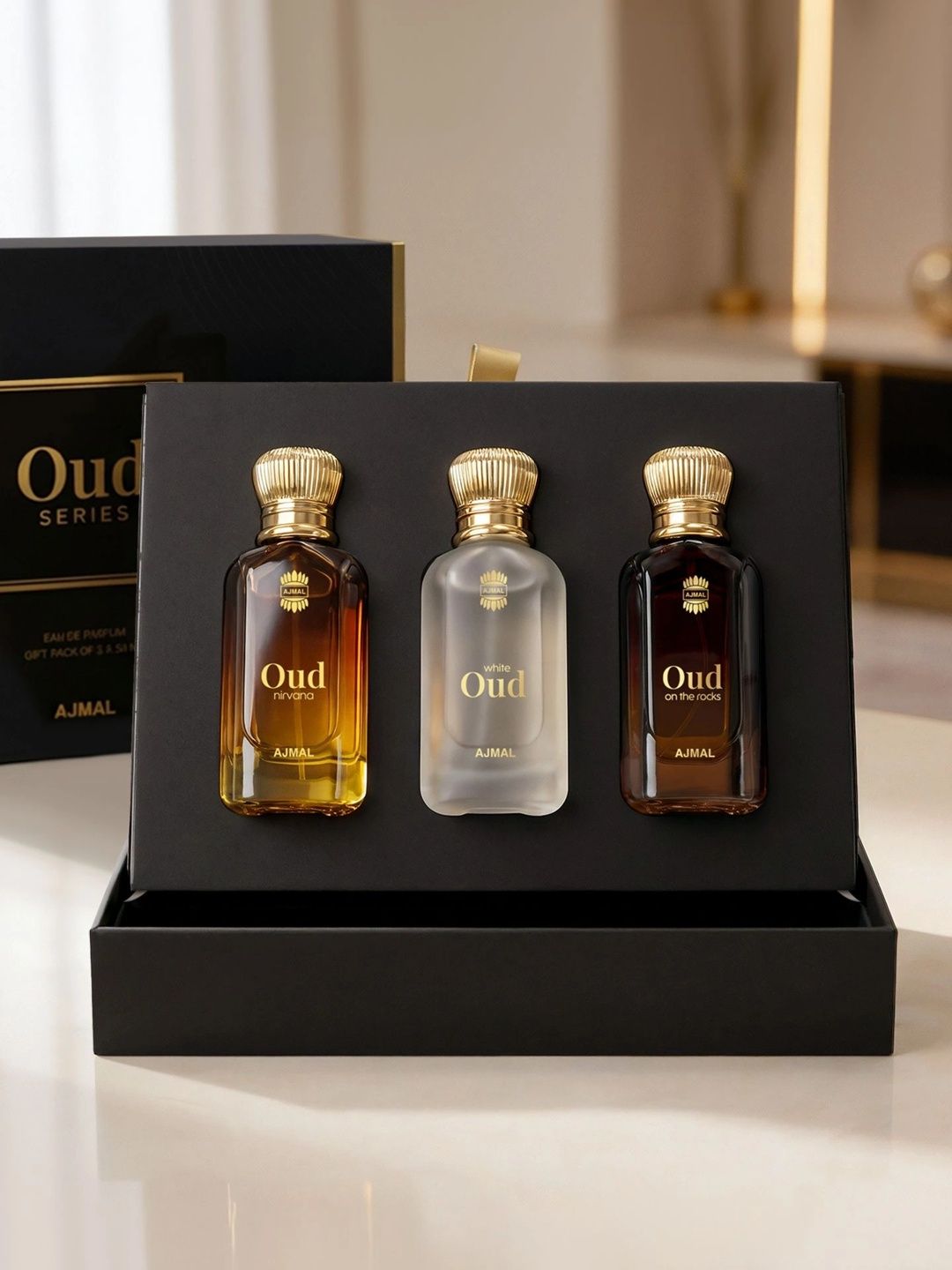 Ajmal Unisex Oud Series Premium Oudhy Long Lasting EDP Perfume Luxurious Giftset 30ml each
