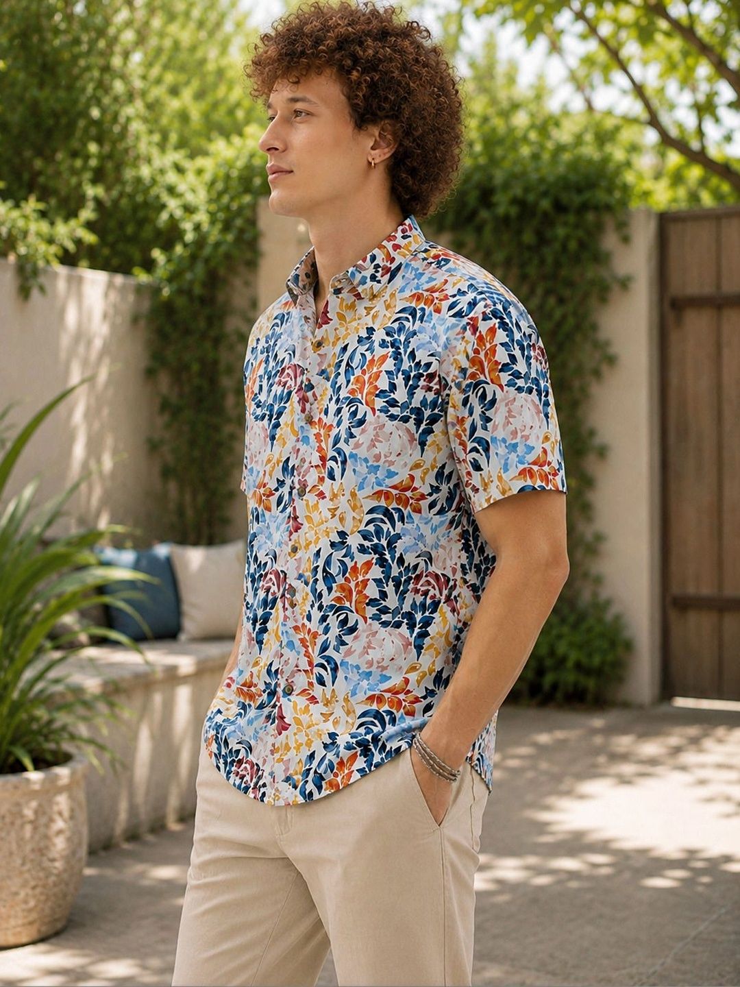 AGNIVAR COLLECTION AGNIVAR COLLECTION Men Comfort Floral Printed Casual Shirt