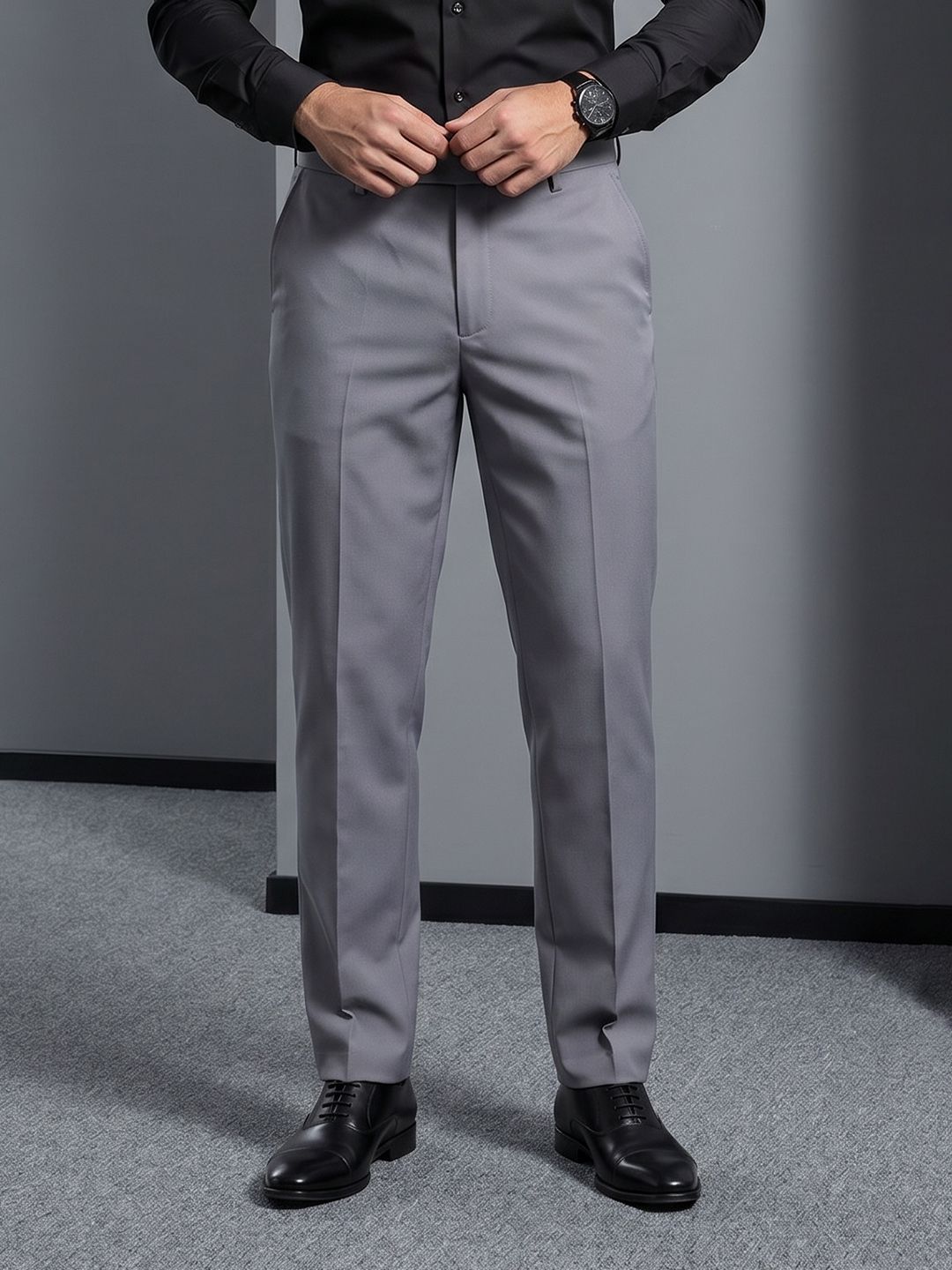 INVICTUS Mid-Rise Formal Trousers