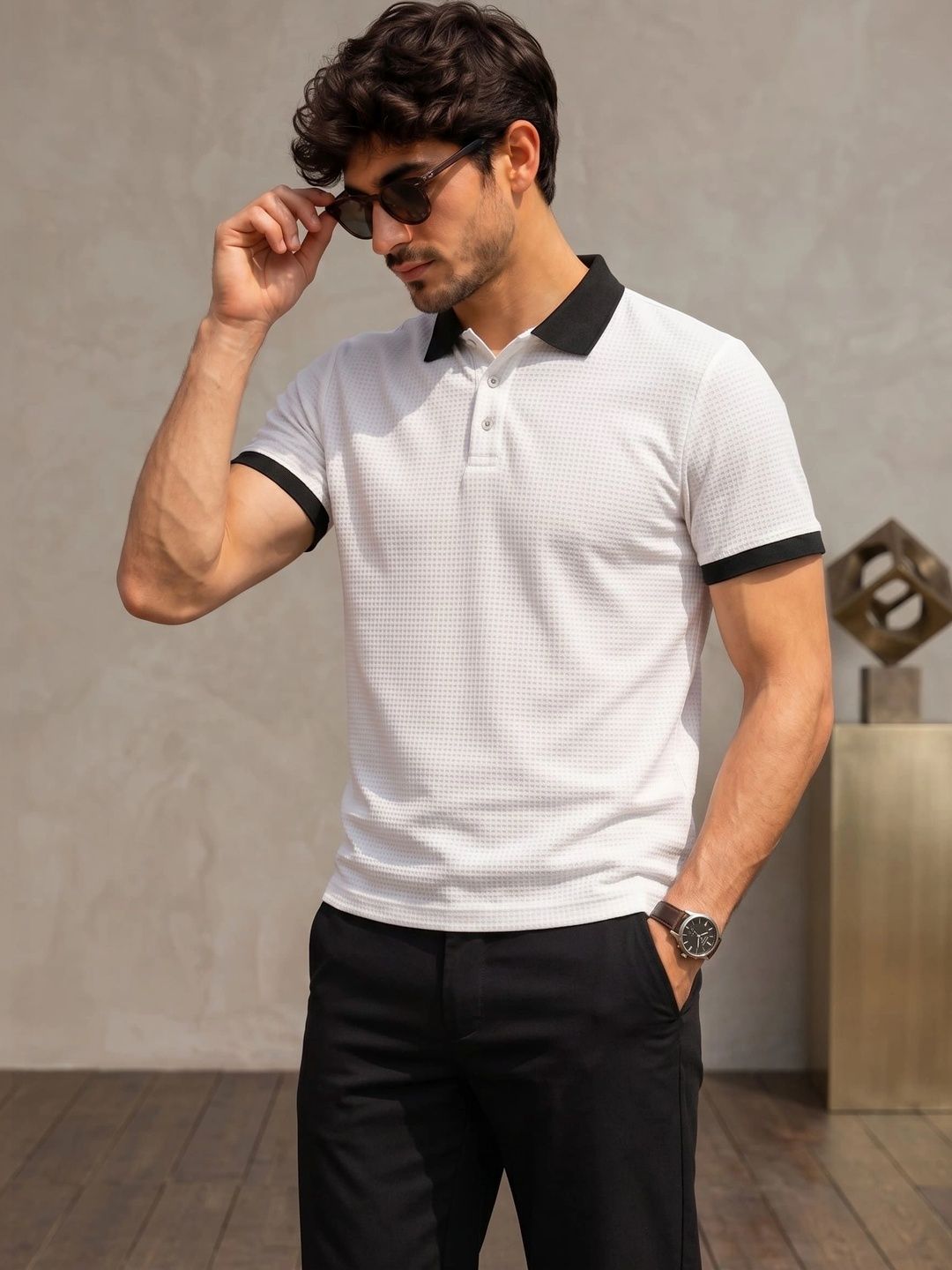 Tshirts Buddy Men Polo Collar T-shirt