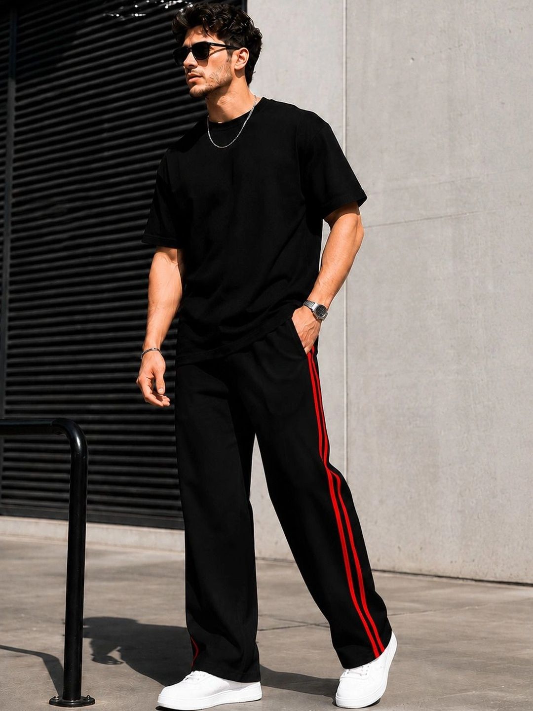Roadster Men Relaxed Fit Antimicrobial Training Track Pants