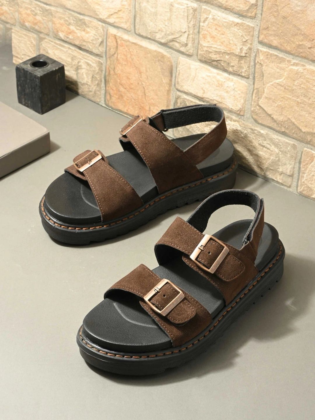AfroJack Men Leather Comfort Sandals