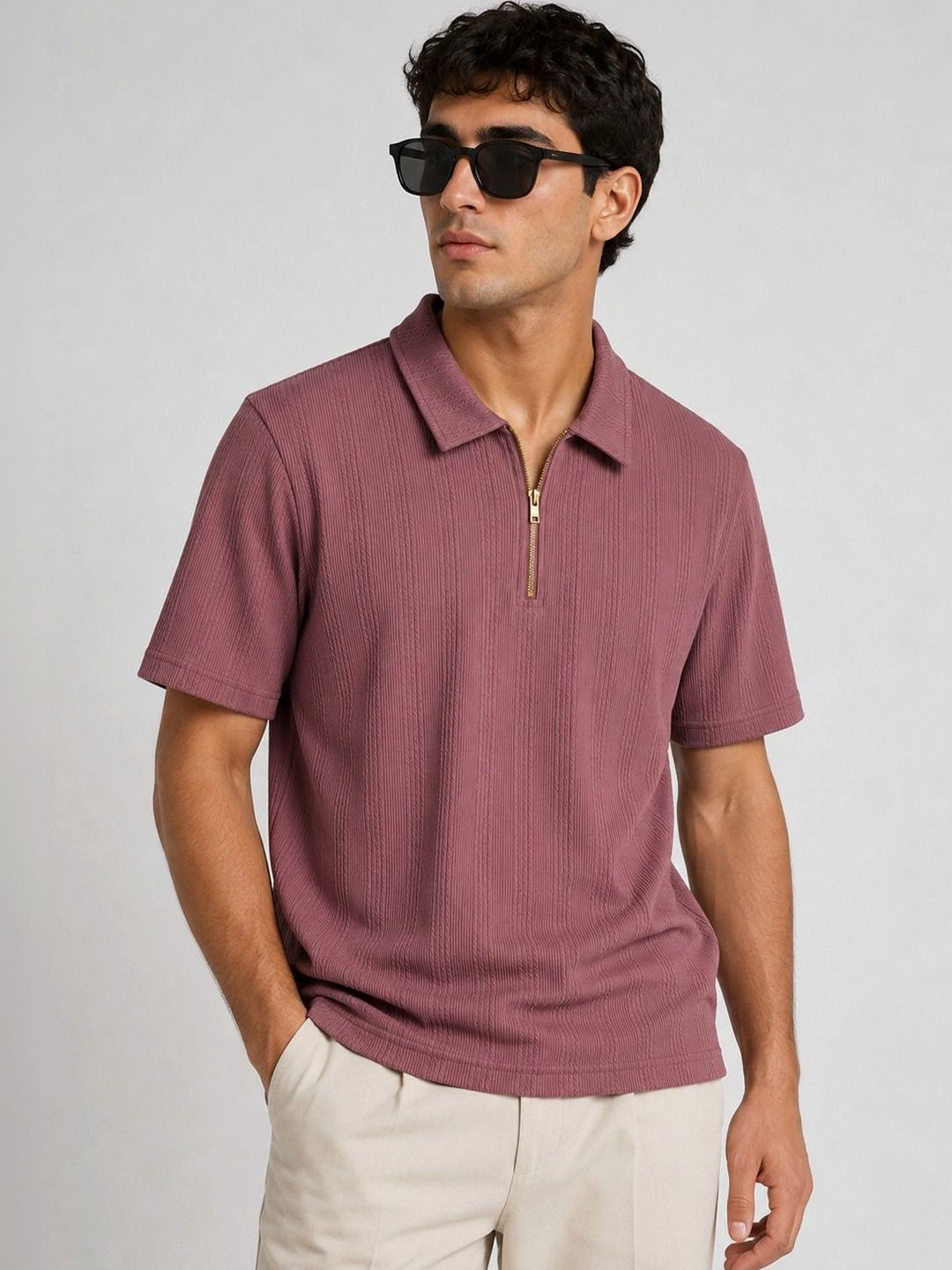 MaverIQ Men Polo Collar T-shirt
