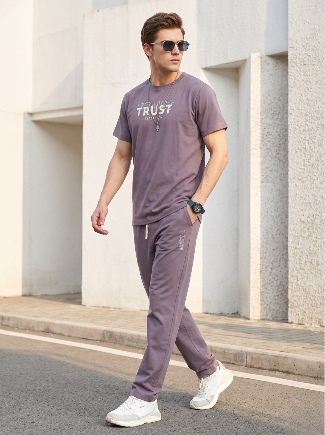 WEET Men Printed Night suit