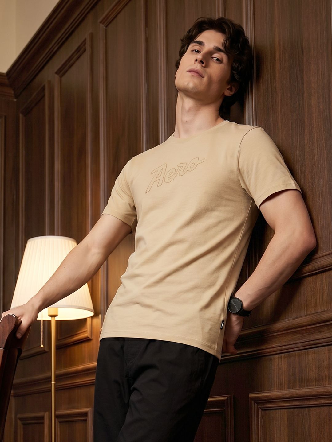 Aeropostale Brand Logo Printed Pure Cotton T-shirt