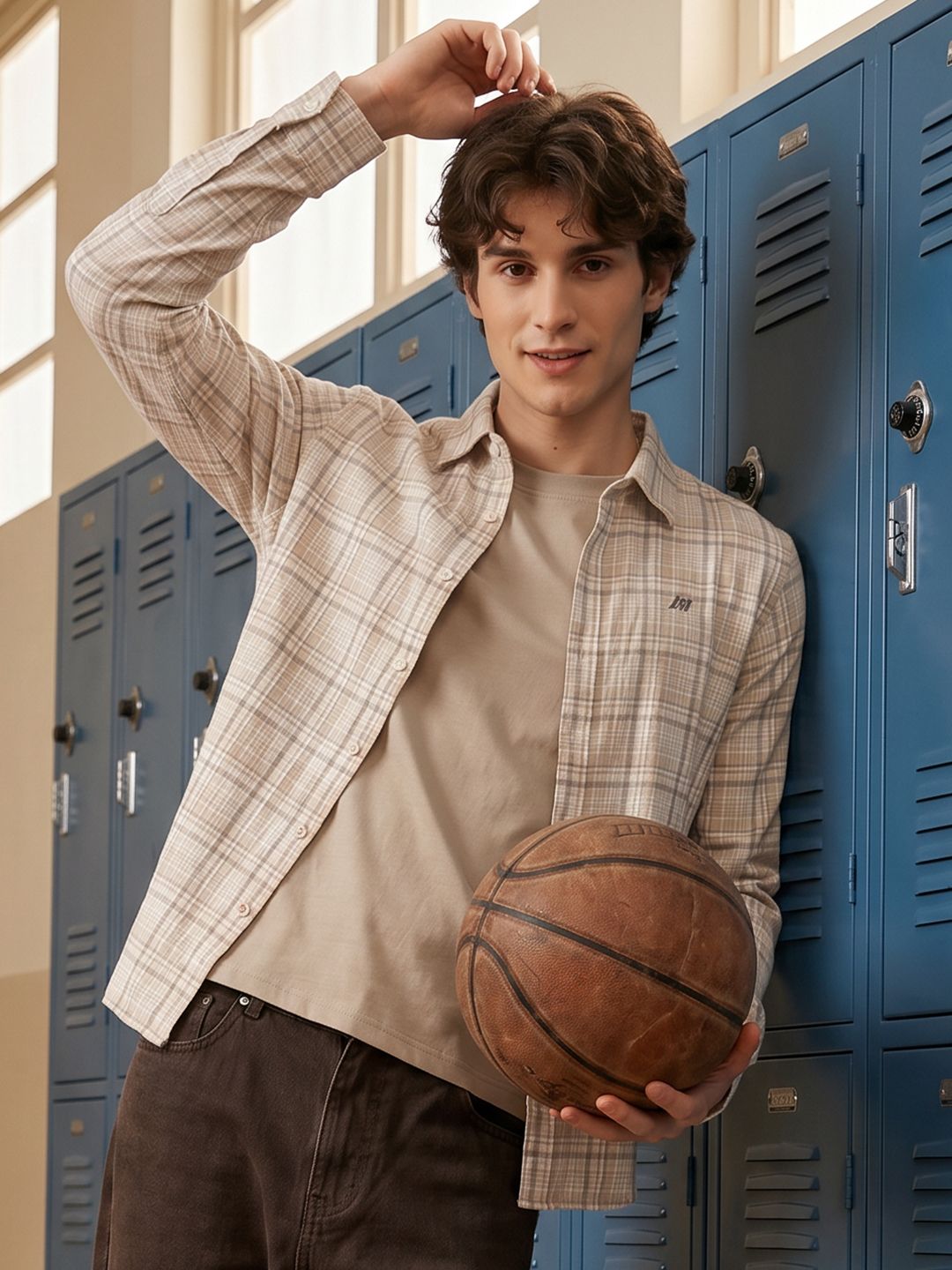 Aeropostale Checked Spread Collar Casual Shirt