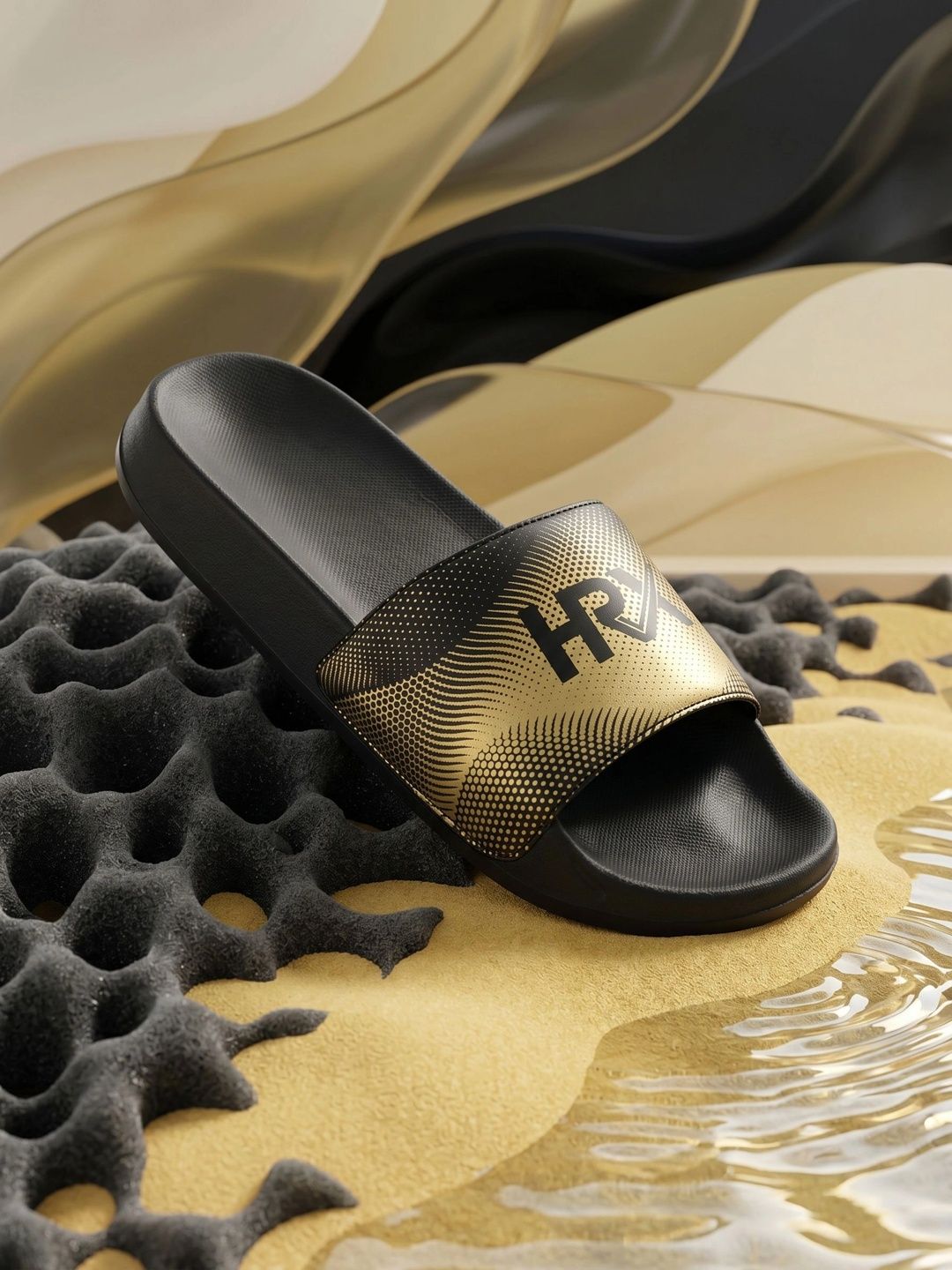 HRX by Hrithik Roshan Men Printed Sliders