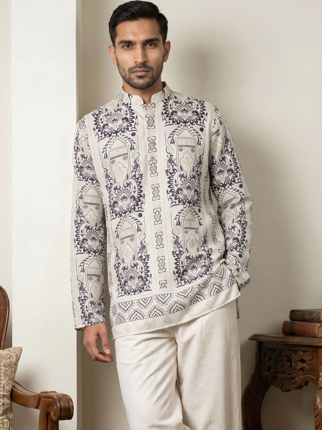 Jompers Jompers Men Ethnic Motifs Printed Kurta