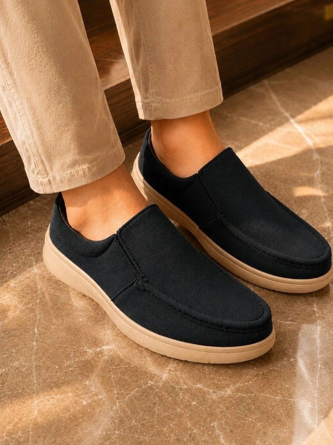 SERVER SERVER Men Suede Loafers