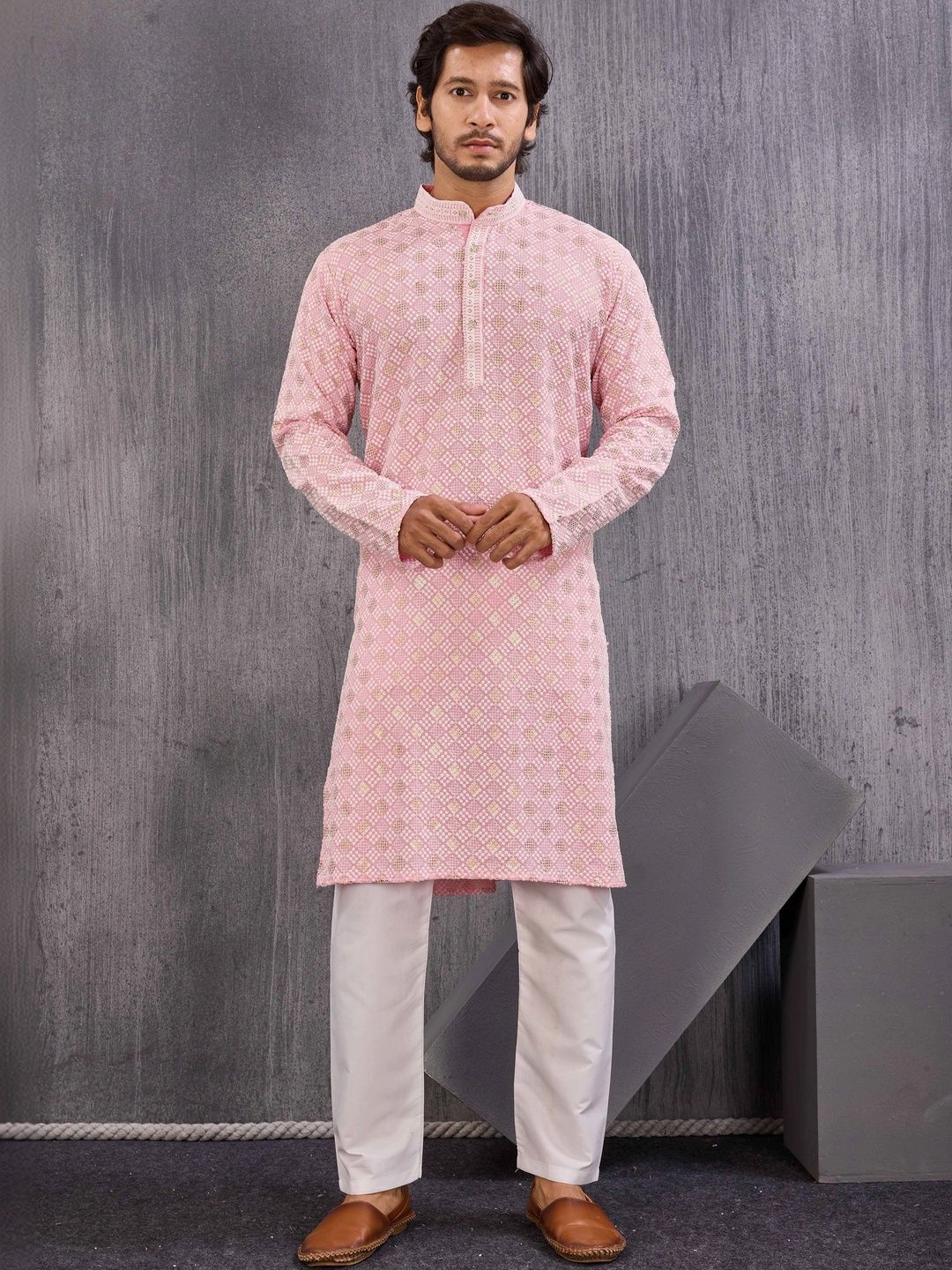 Moda Rapido Men Thread Work Kurta