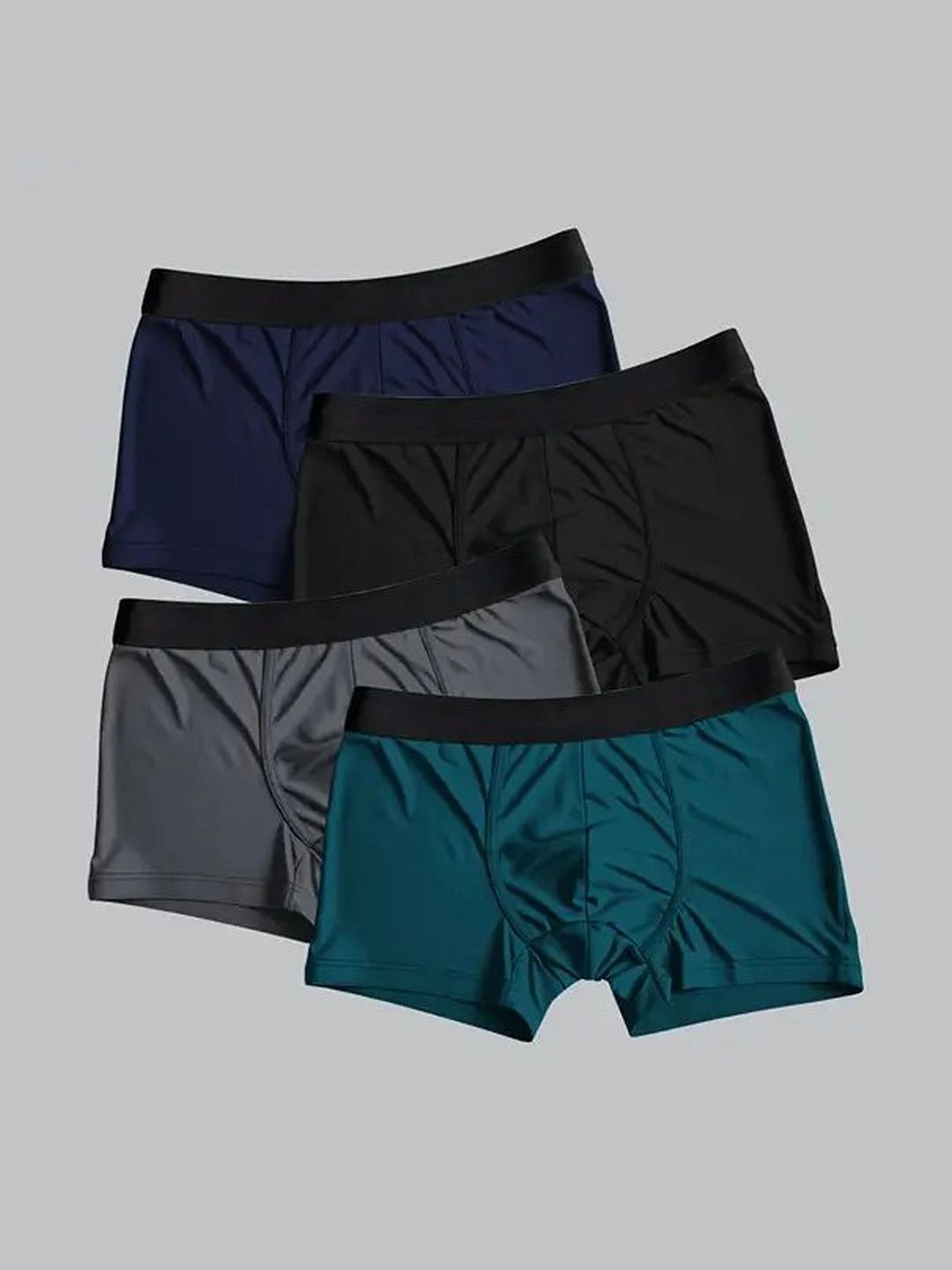 The Boring Company Men Pack of 4 Assorted Boxer-Style Briefs