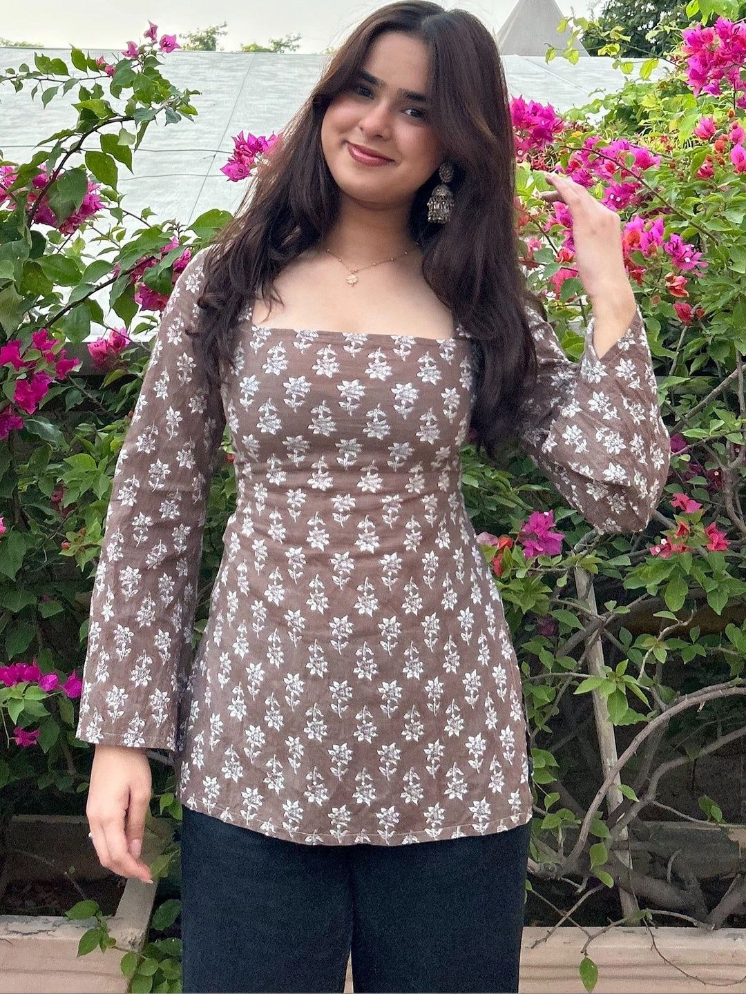 radhika creation Floral Print Top