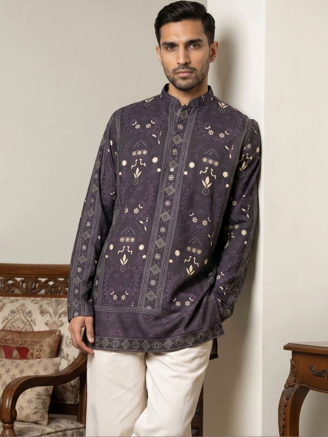 Jompers Men Ethnic Motifs Printed Kurta