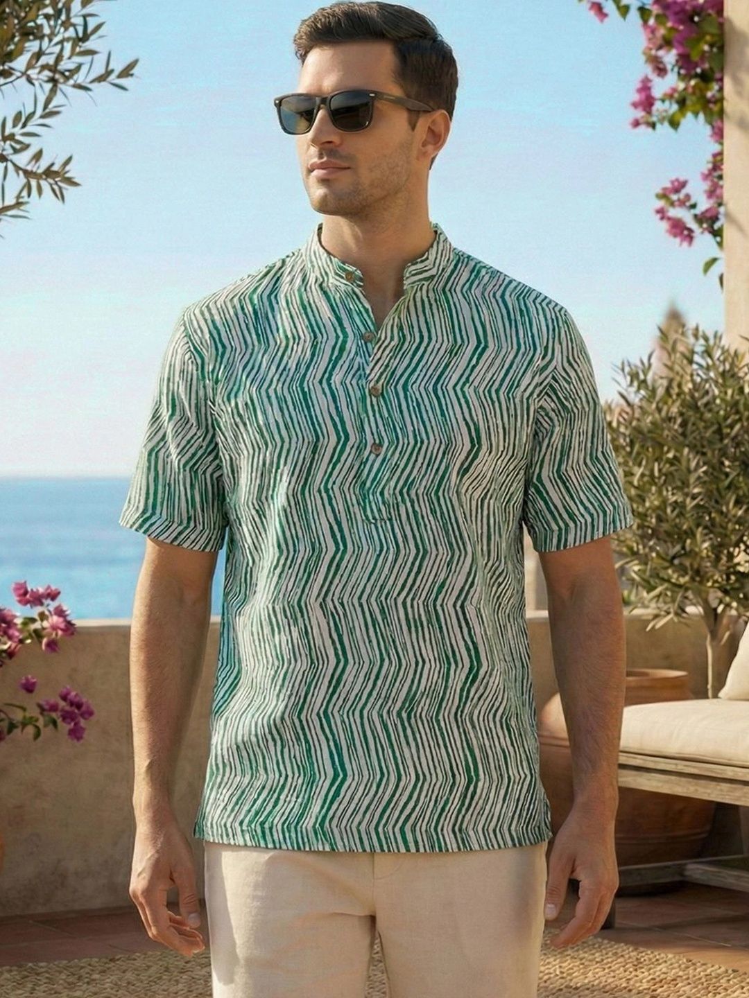 House of Pataudi Men Printed Kurta