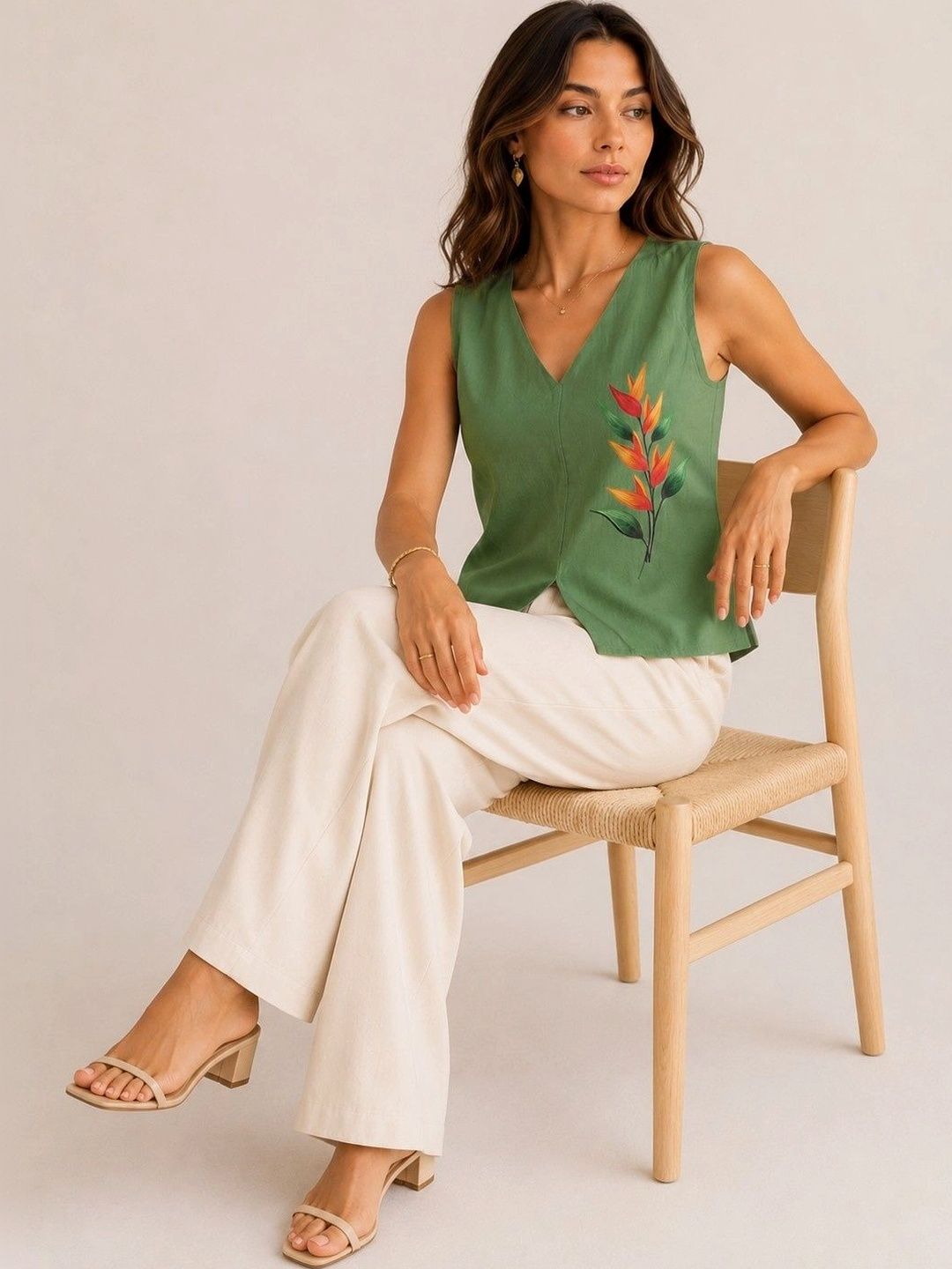 DAMAAR TEXTILE DAMAAR TEXTILE Tropical Print Tropical Top