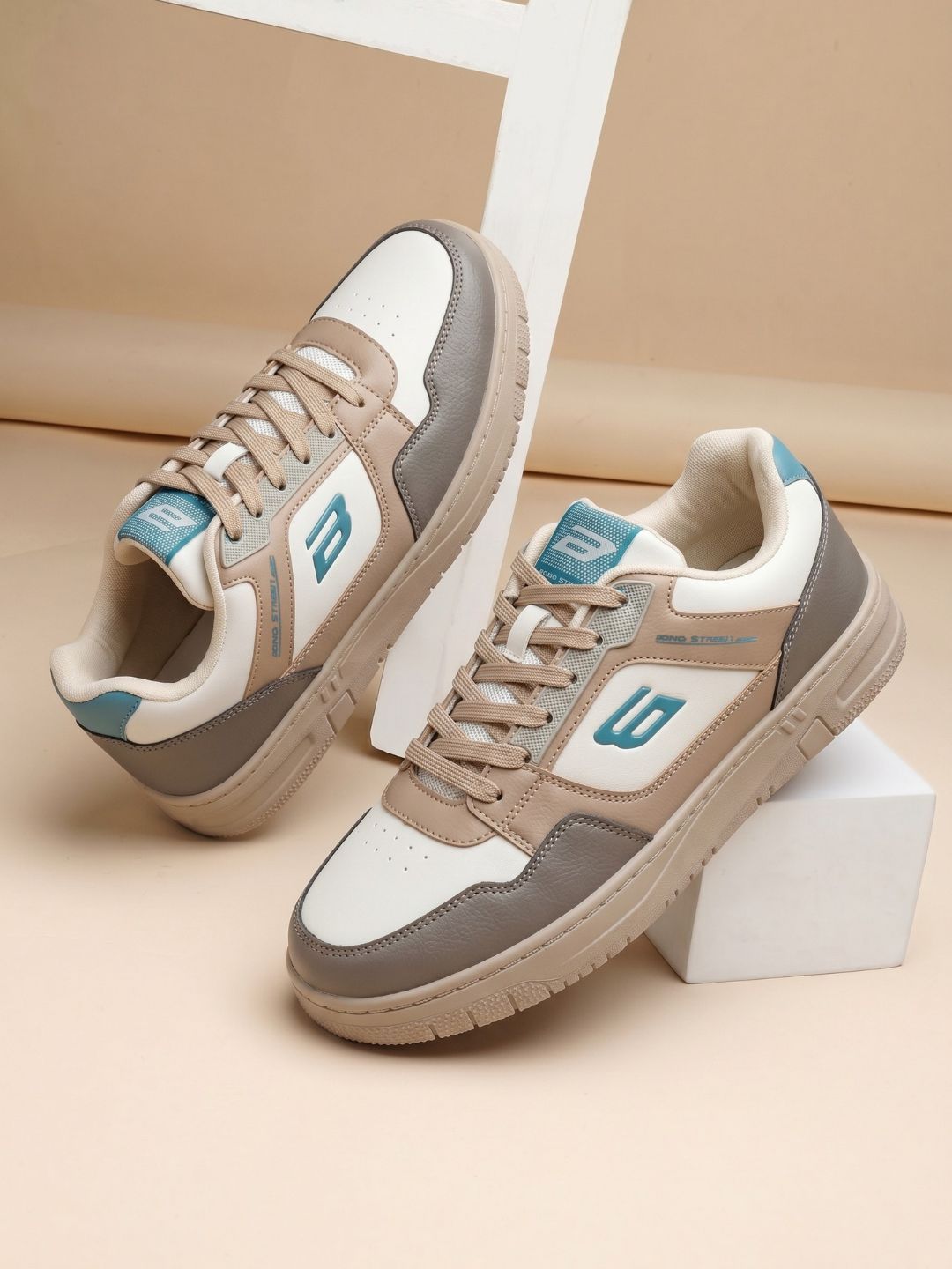 Bond Street By Red Tape Men Colourblocked PU Sneakers
