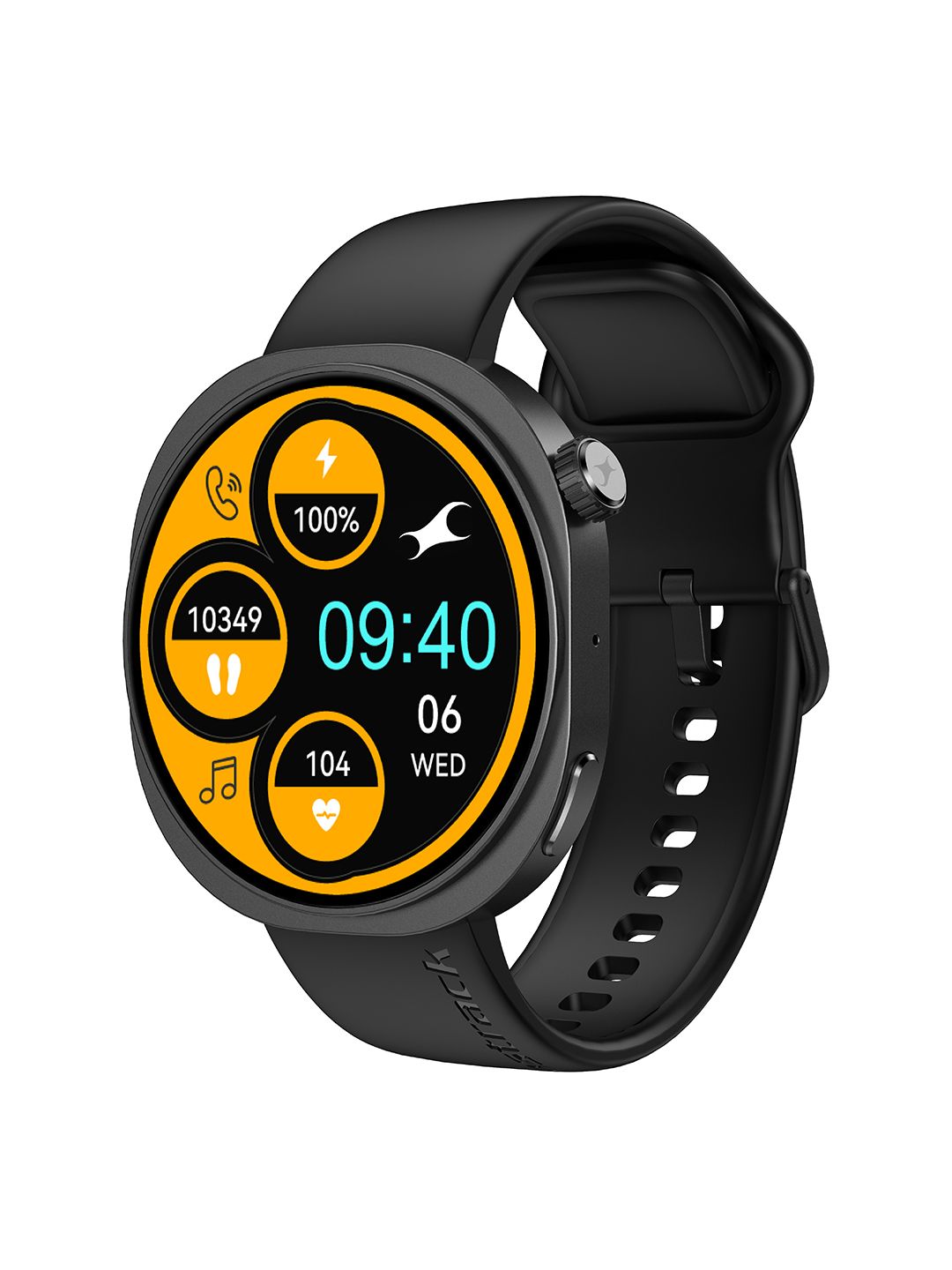 Fastrack Revoltt FR3 Pro Smartwatch with 1.43 AMOLED Display - Black