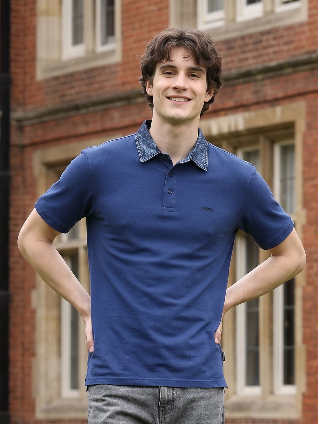 Aeropostale Polo Collar Pure Cotton T-shirt