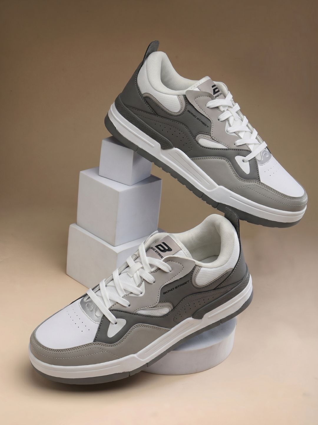 Bond Street By Red Tape Men Colourblocked PU Sneakers