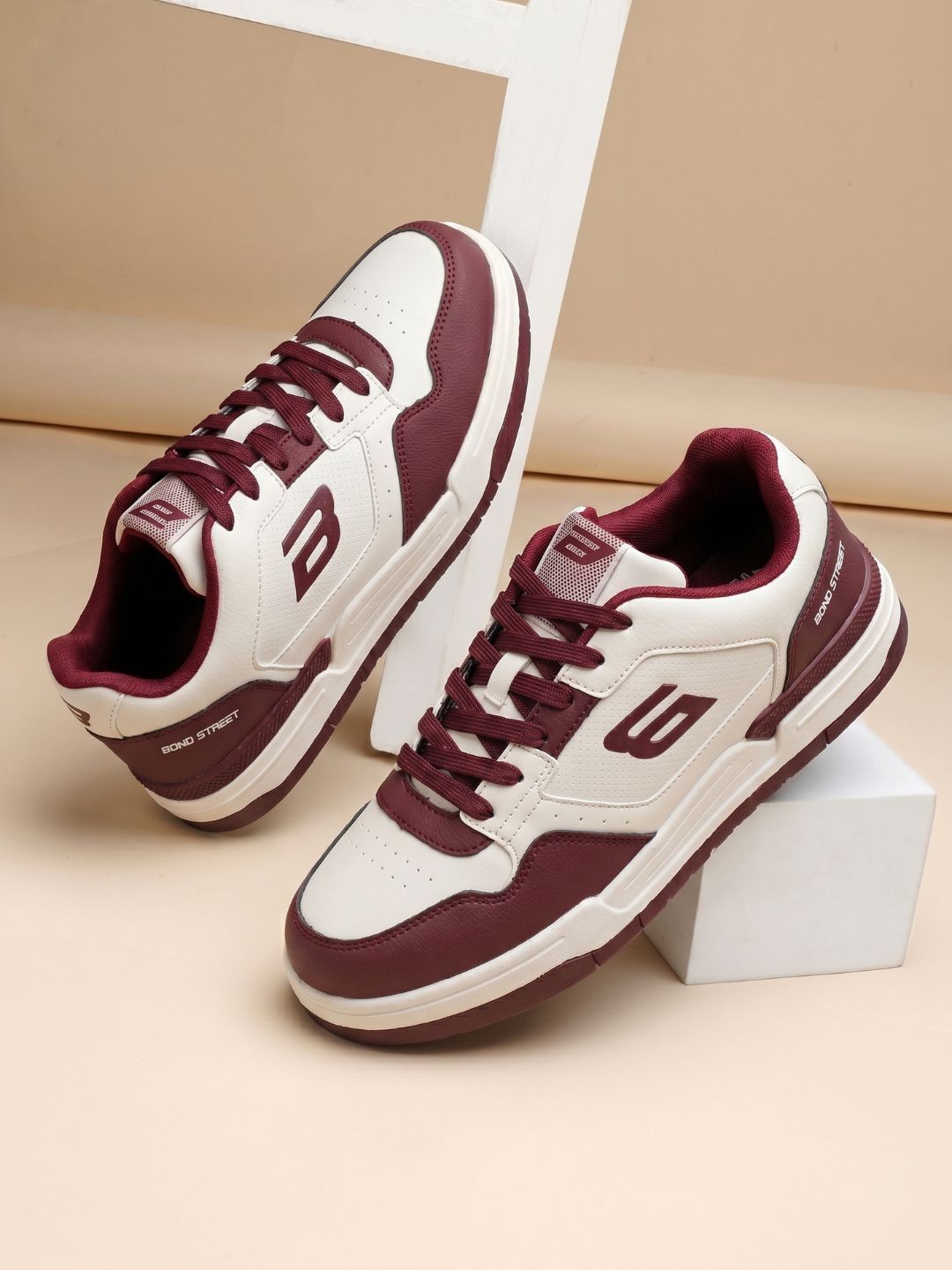 Bond Street By Red Tape Men Colourblocked PU Sneakers
