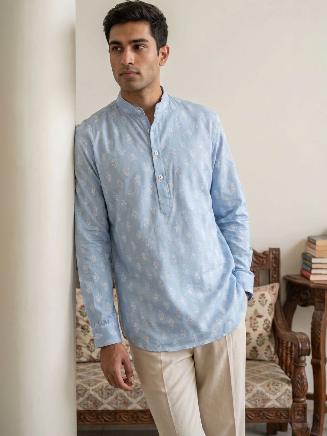Jompers Men Ethnic Motifs Printed Kurta
