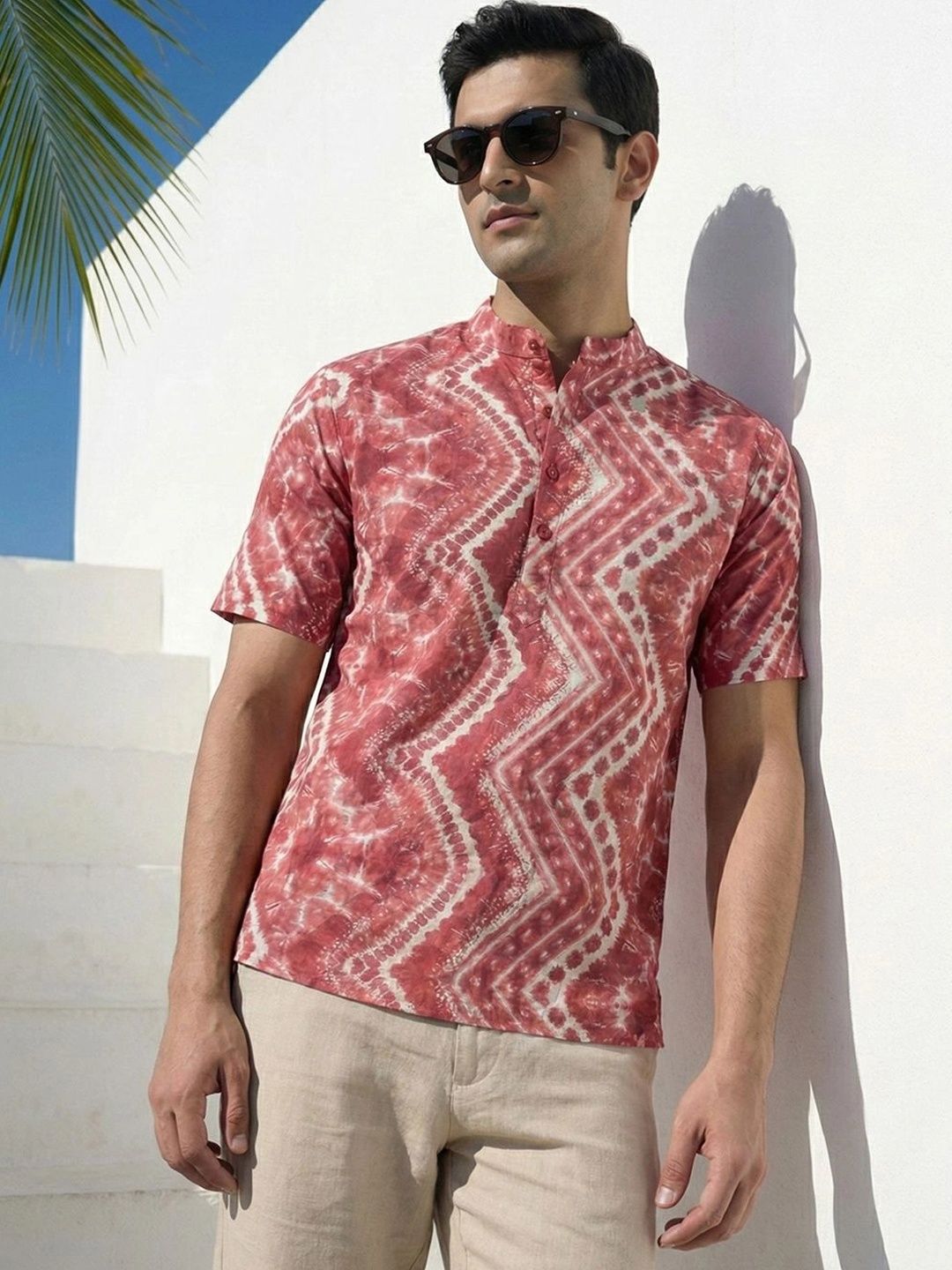House of Pataudi Men Dyed Kurta