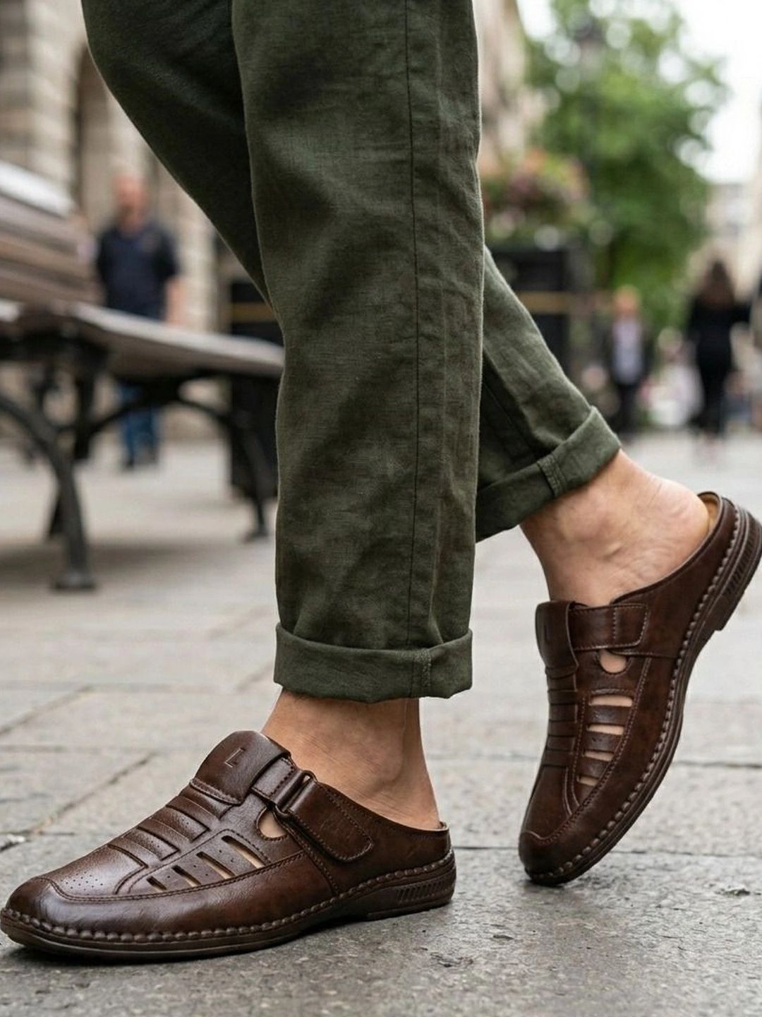 HERE&NOW Men Fisherman Sandals
