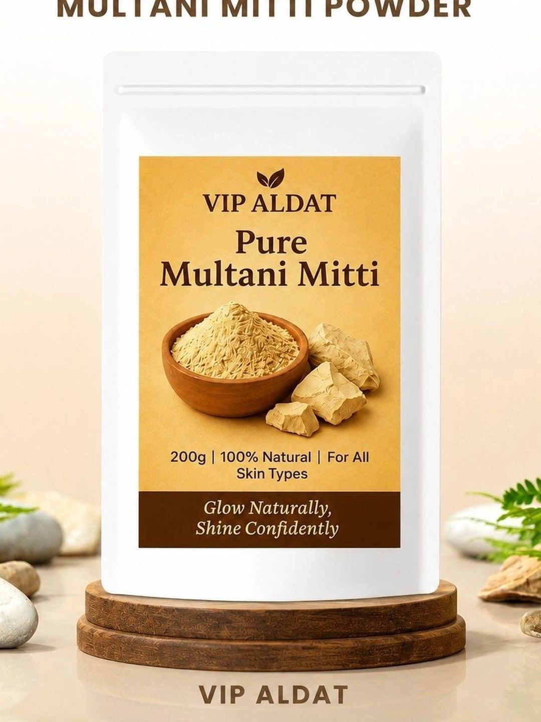 VIP ALDAT VIP ALDAT Set Of 3 Natural Revive Plus Pure Multani Mitti Powder - 200 g Each