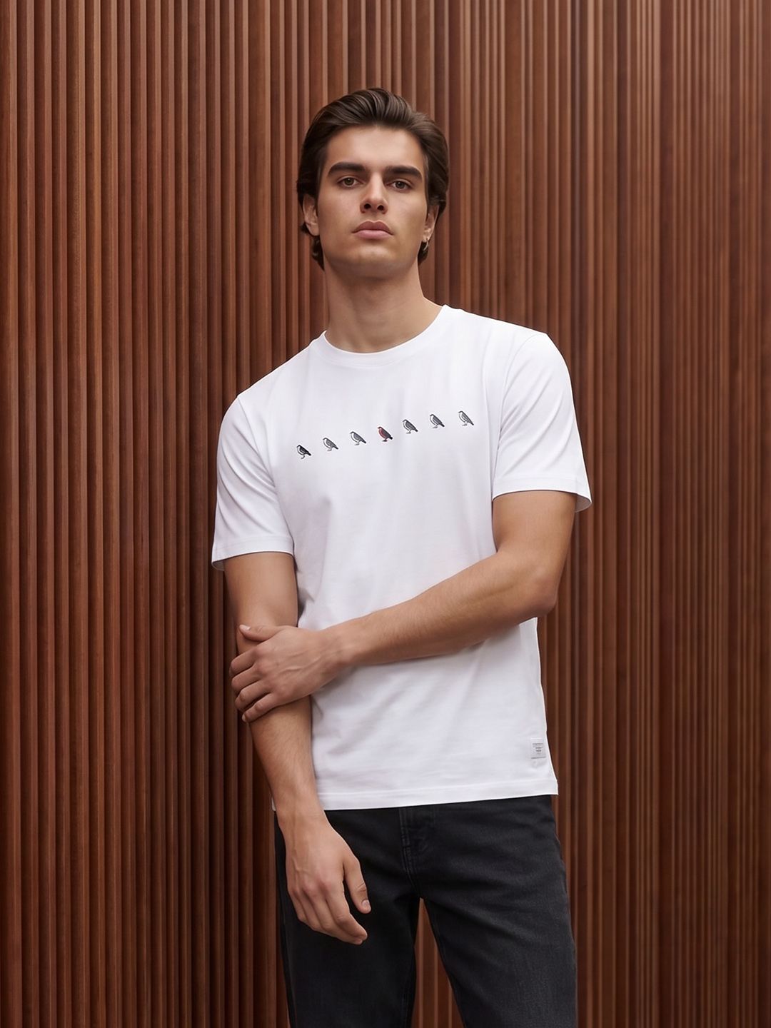 Mr Bowerbird Printed Pure Cotton T-shirt