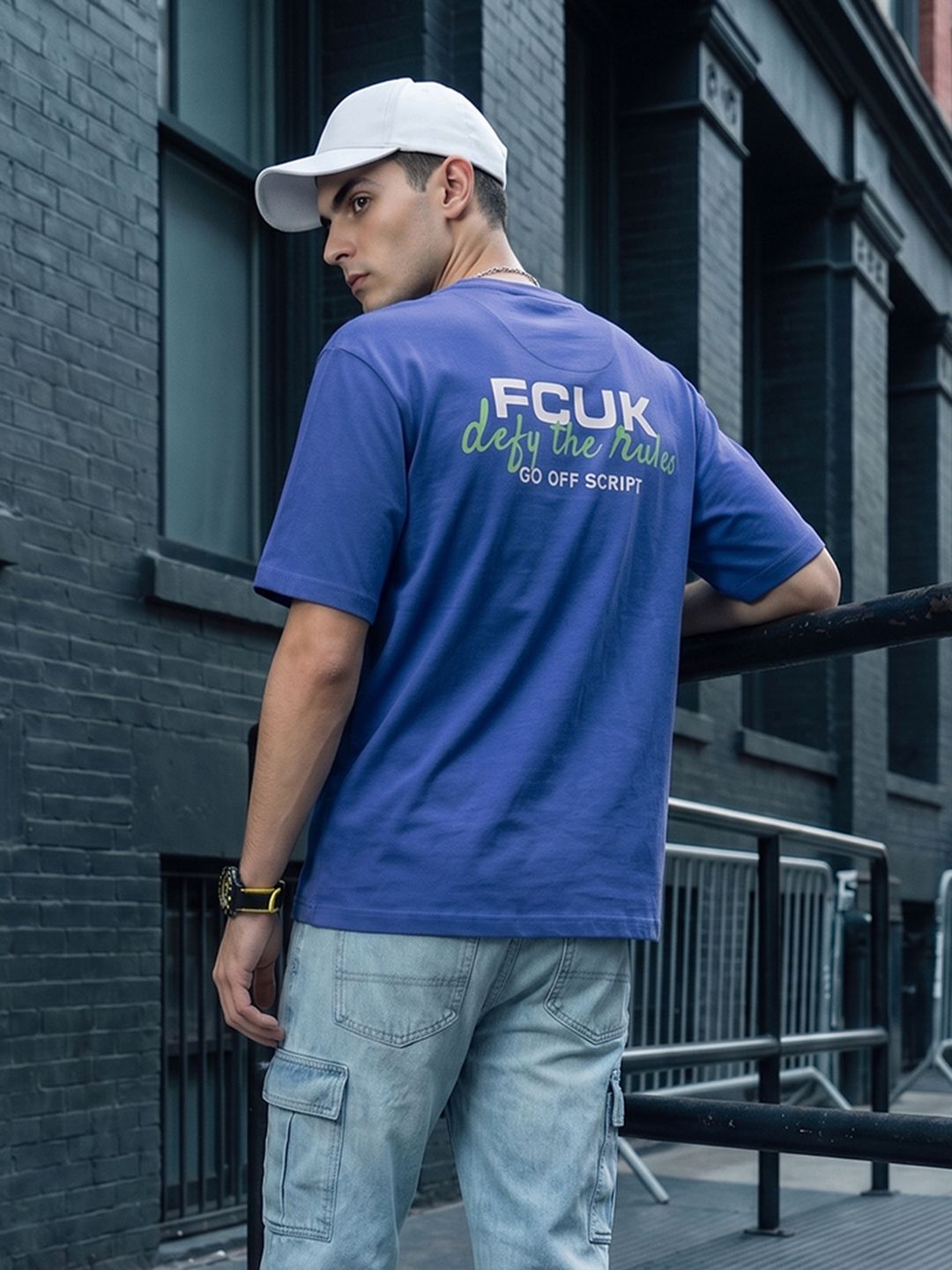 FCUK Oversized Typography T-shirt