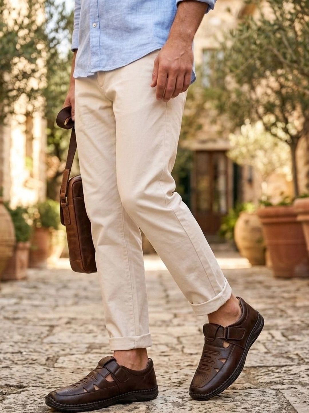 HERE&NOW Men Shoe-Style Sandals