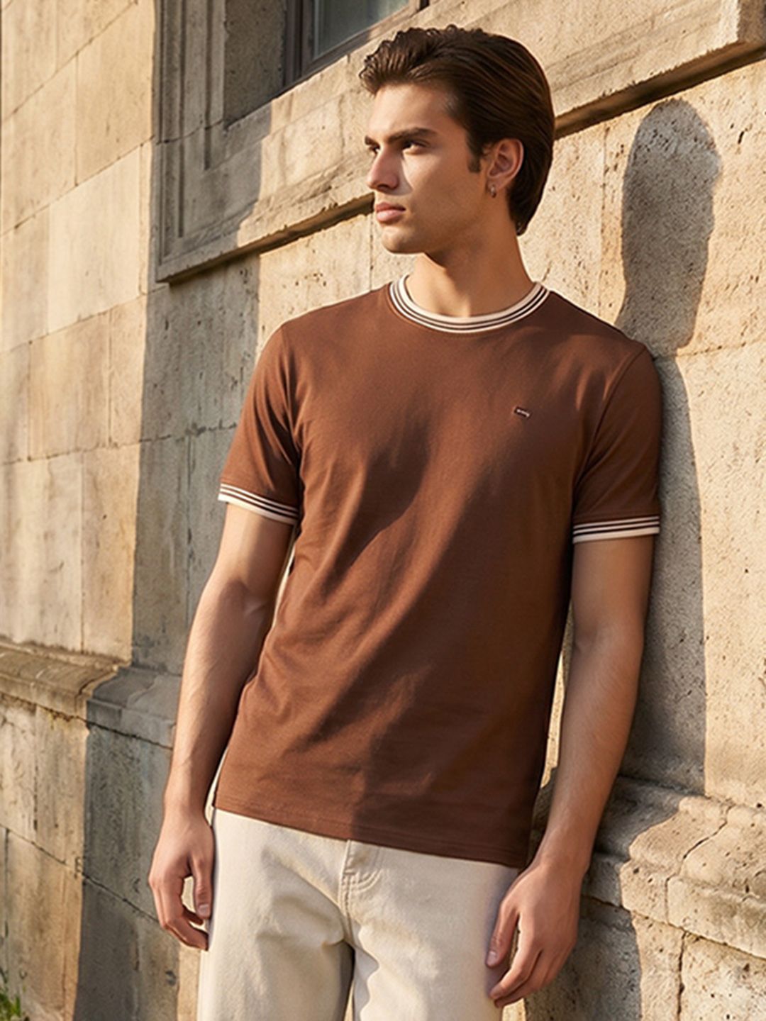 Mr Bowerbird Round Neck Pure Cotton T-shirt